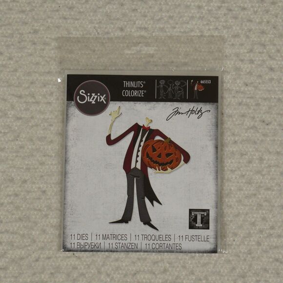 Lot of 5 Sizzix Thinlits Dies and Embossing Folder Jim Holtz Colorized Texture - Picture 14 of 16